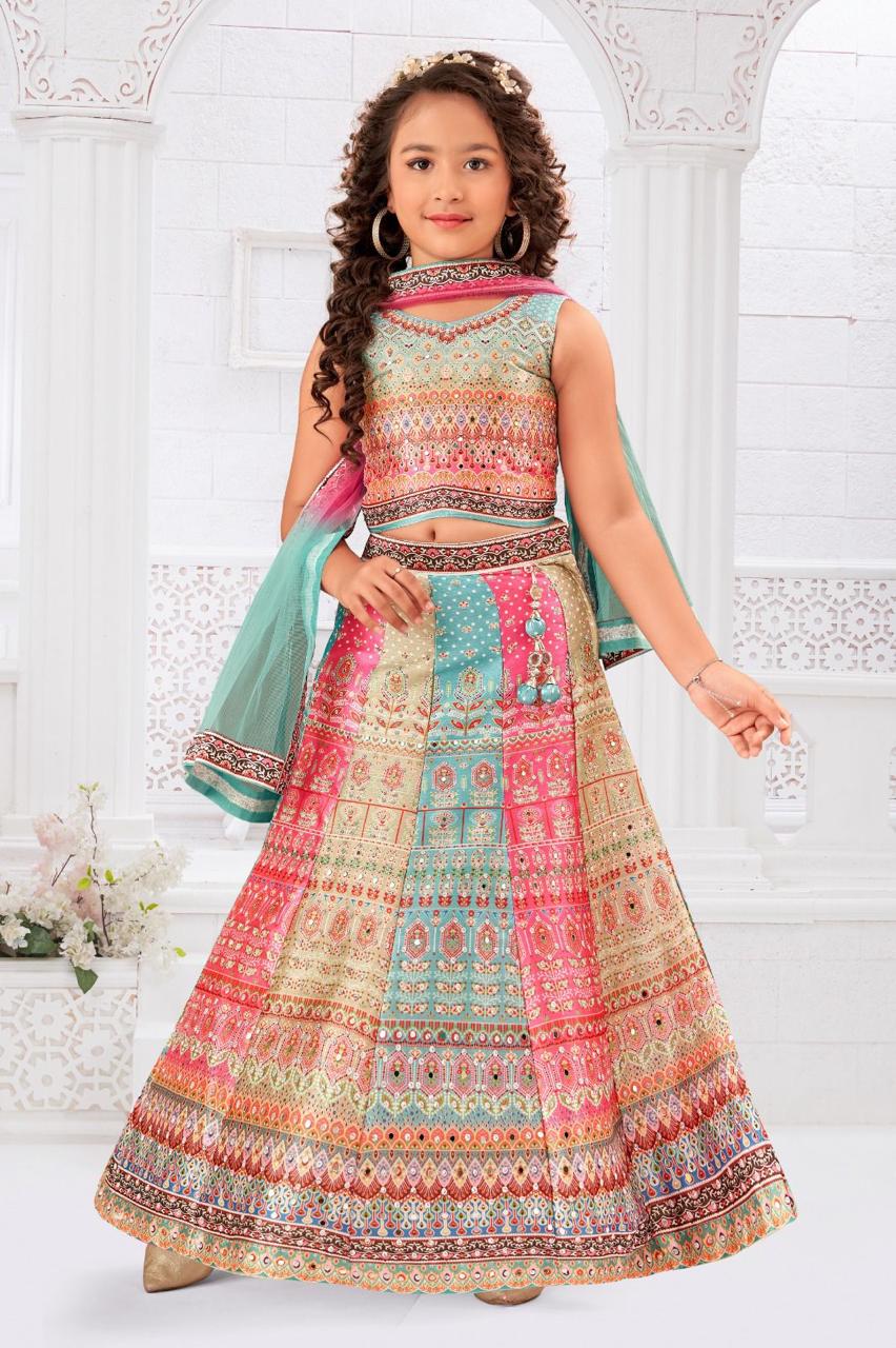 Multi-Coloured Lehenga Choli