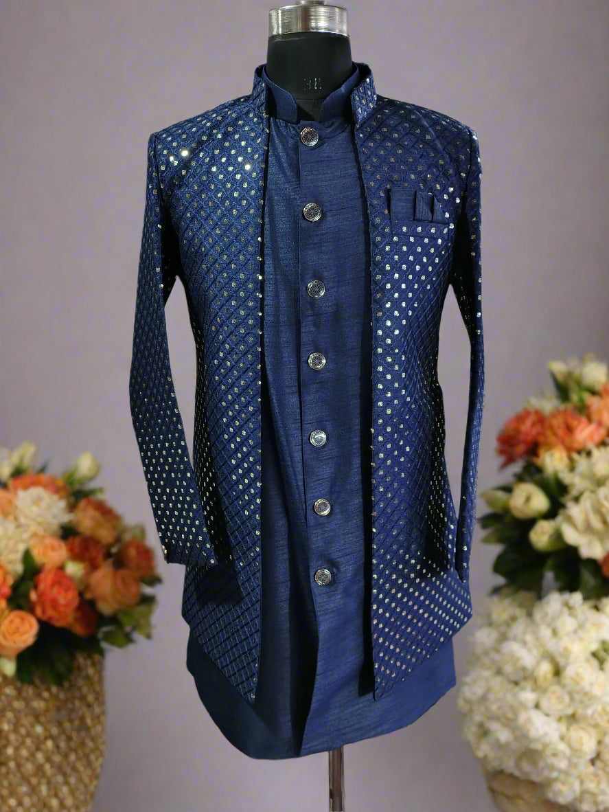 Indo-Western Jacketed Suit