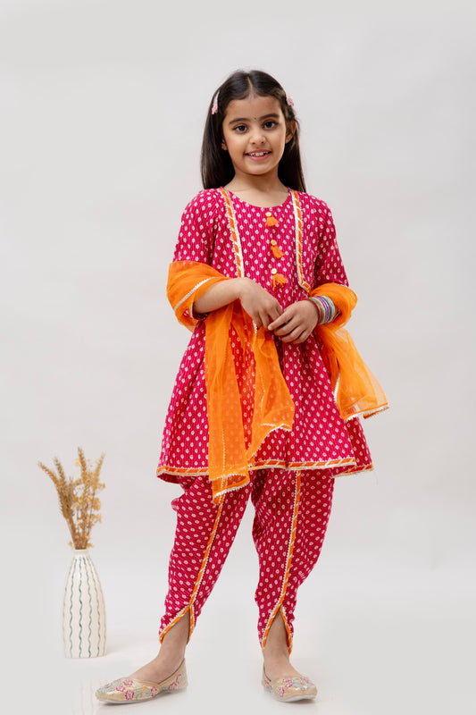 Cotton Dhoti Suit